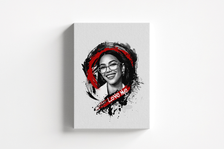 Fine Art Abstract Ink Portrait Art