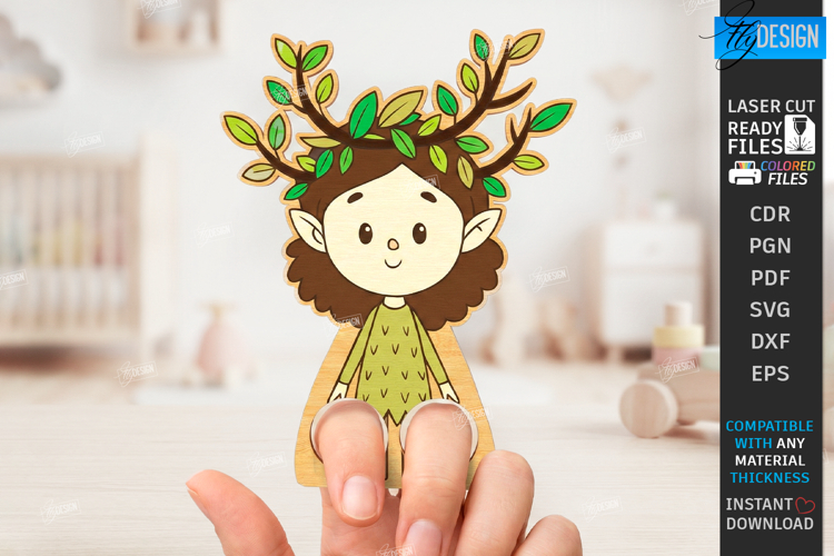 Fantasy Finger Puppet Laser Cut | Children’s Role Play Game