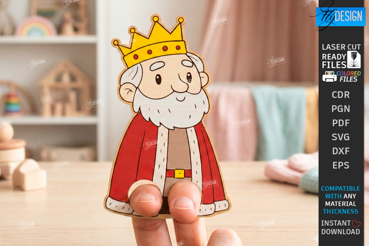 Fantasy Finger Puppet Laser Cut | Children’s Role Play Game