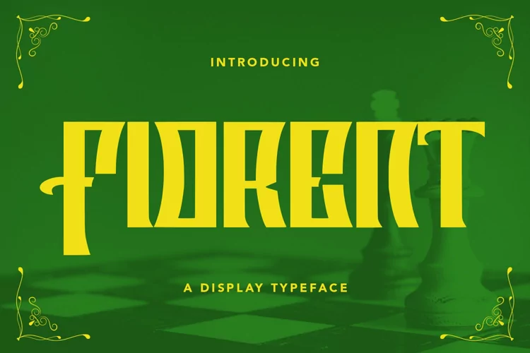 Fiorent Display Typeface Font