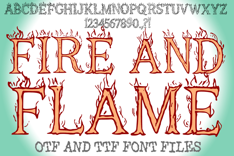Fire Letters Font