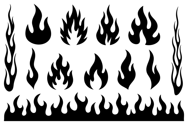 Flame Silhouette Image 2