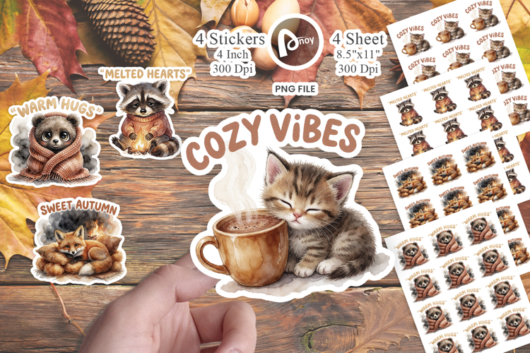 Fireside Woodland Comforts Sticker