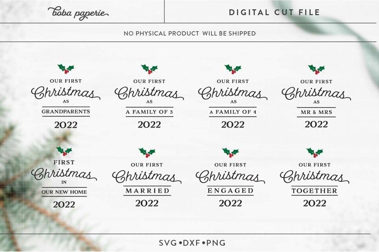 First Christmas svg bundle, christmas ornament svg