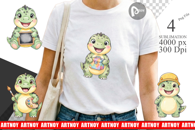 First Day School Dino Sublimation