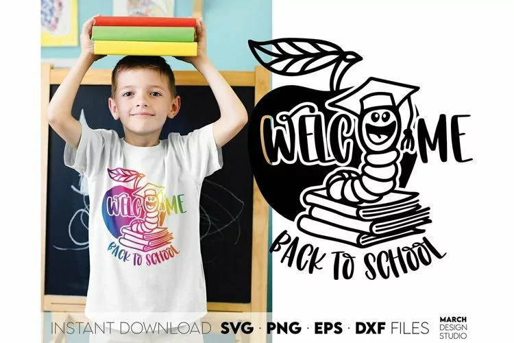 Welcome Back To School SVG PNG Shirt Design