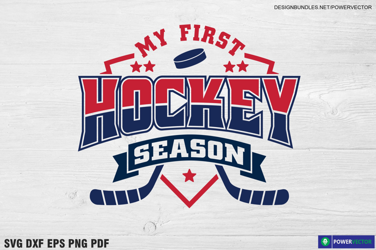 My First Hockey Season, Kids Hockey SVG