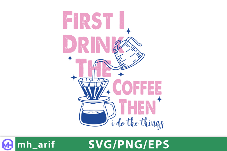 Coffee Pour over Hand-drawn SVG Design