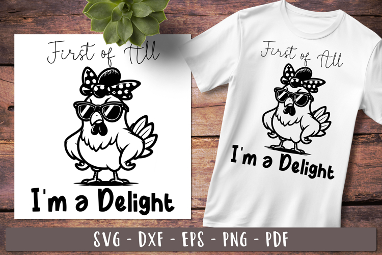 Chicken Clipart Black And White Image 24
