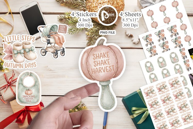 First Pumpkin Patch Baby Milestones Sticker example image 1