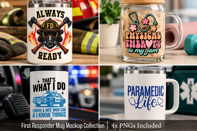 4x First Responders & Healthcare Professionals Designs