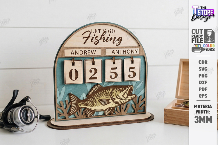 Fishing Log Tracker Laser Cut | Fathers Day Gift Idea | CNC