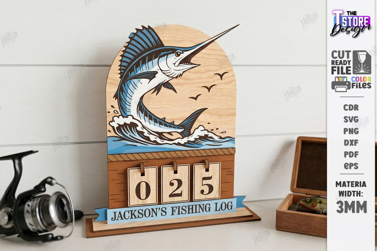 Fishing Log Tracker Laser Cut | Fathers Day Gift Idea | CNC