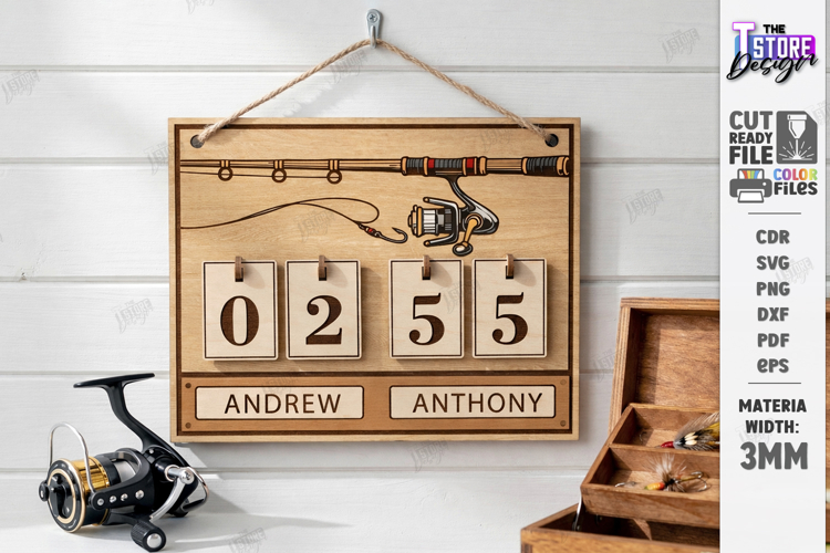 Fishing Log Tracker Laser Cut | Fathers Day Gift Idea | CNC