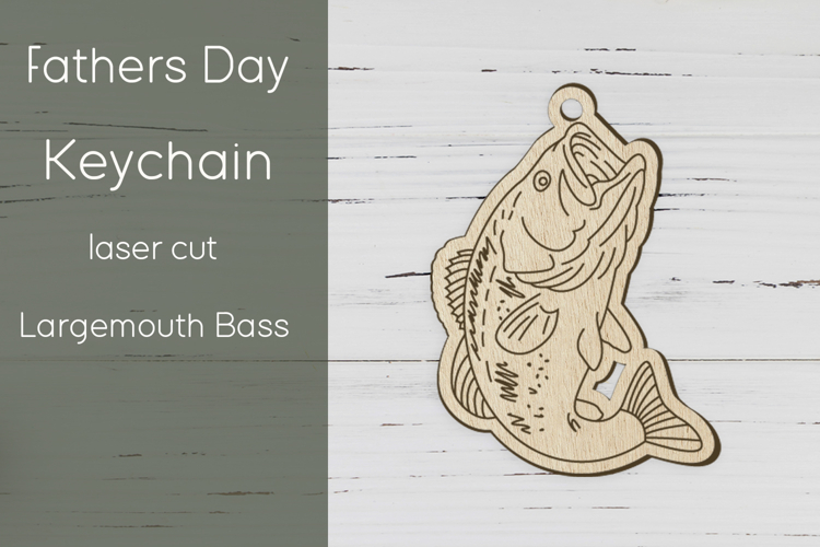 Father’s Day keychain, Fishing dad laser engraving
