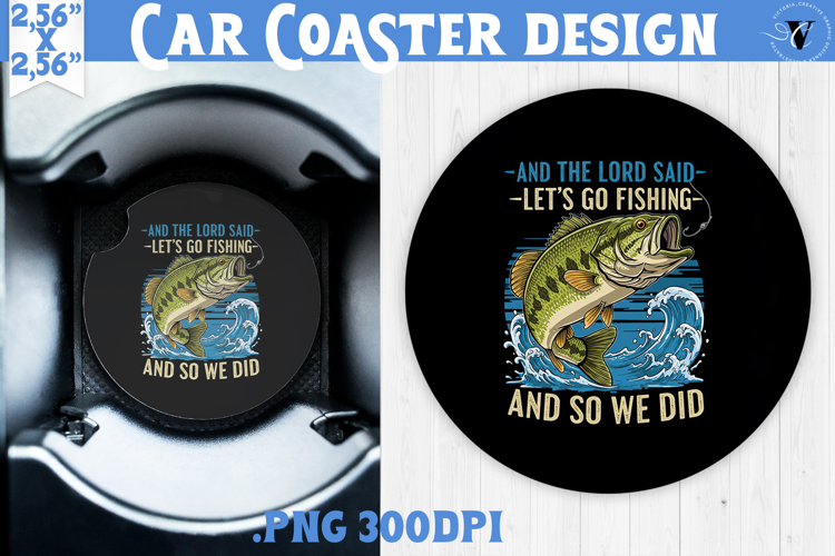 Car Coaster | Fishing | Fishing lover gift