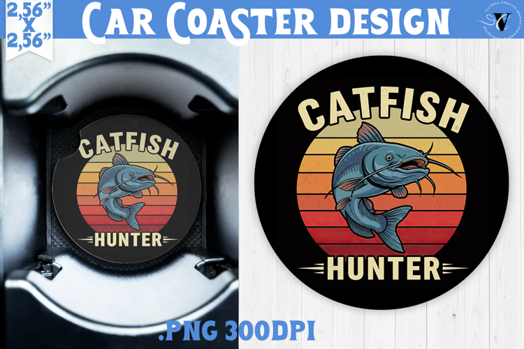 Car Coaster | Fishing | Fishing lover gift