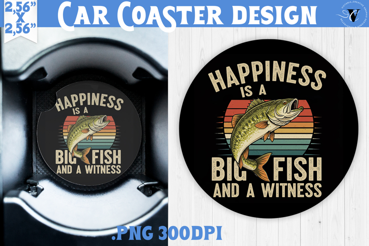 Car Coaster | Fishing | Fishing lover gift