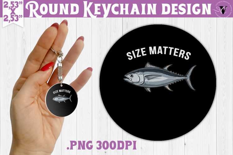 Round keychain | Fishing | Fishing lover gift
