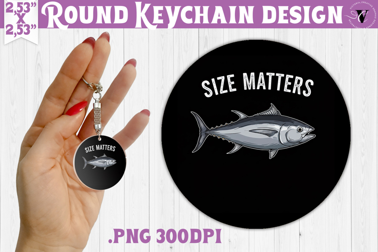 Round keychain | Fishing | Fishing lover gift