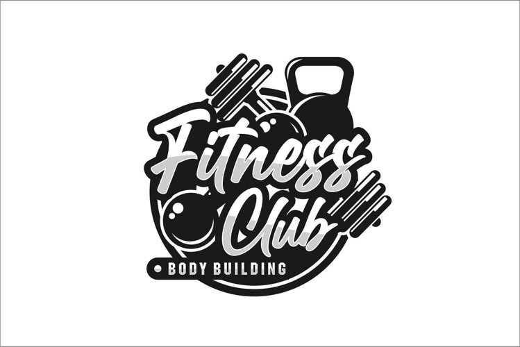 Fitness Club Logo Fitness Vector Silhouette Eps Ai Cdr Logos Design Bundles
