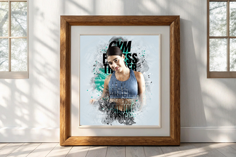 Fitness Trainers Text Photo Effect