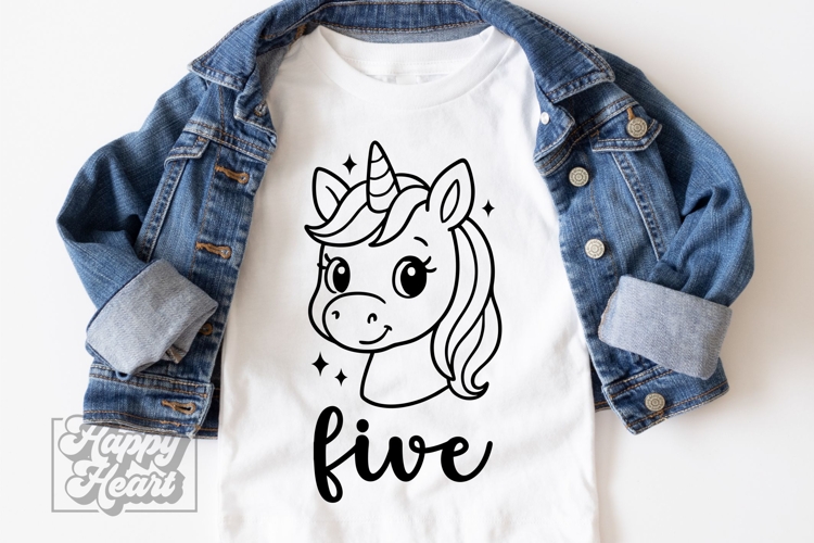Unicorn Birthday Clipart Image 8