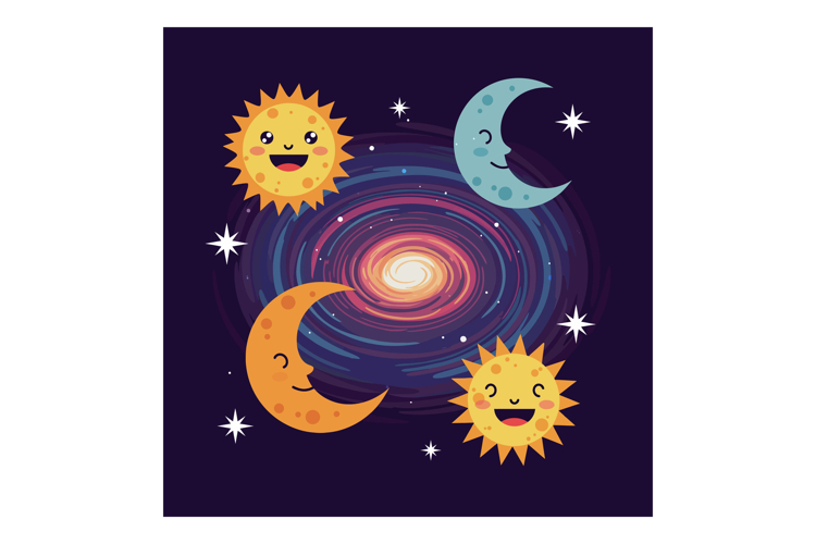 Sun And Moon Clipart Image 7