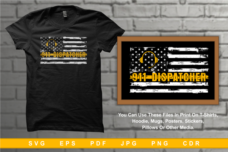 Flag 911 Dispatcher Horizontal