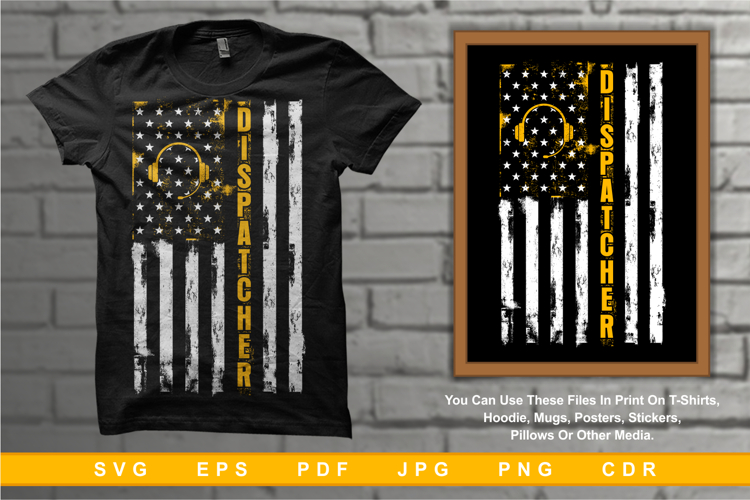 Flag 911 Dispatcher Vertical