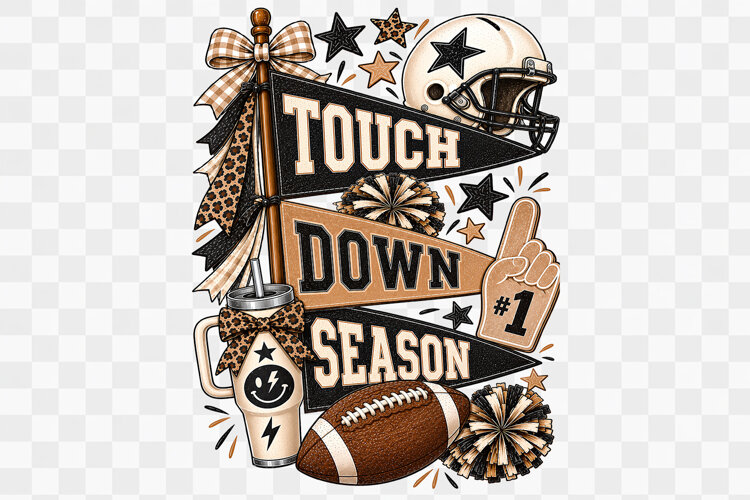 Football Touchdown Season Sport PNG Design example image 1