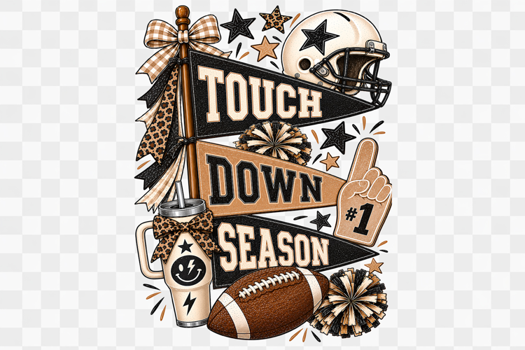 Football Touchdown Season Sport PNG Design