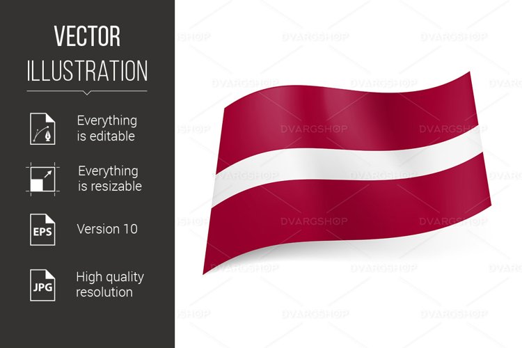 Red Flag Clipart Image 16