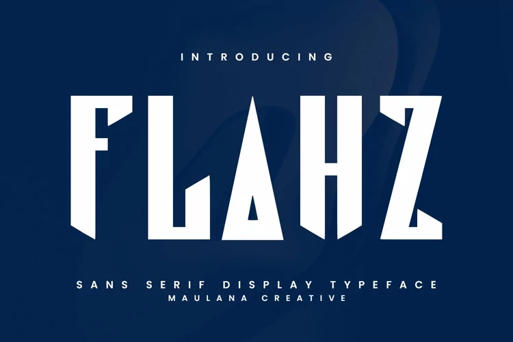 Flahz Decorative Display Font