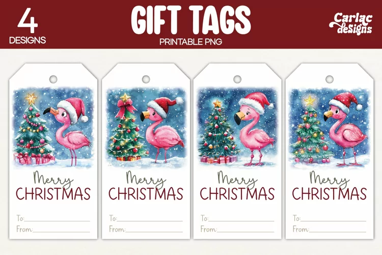 Christmas Gift Tags, Merry Christmas Printable Tags