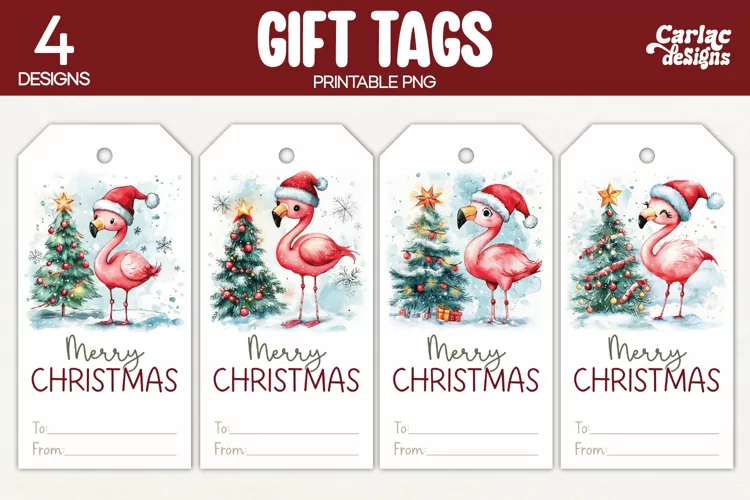 Christmas Gift Tags, Merry Christmas Printable Tags