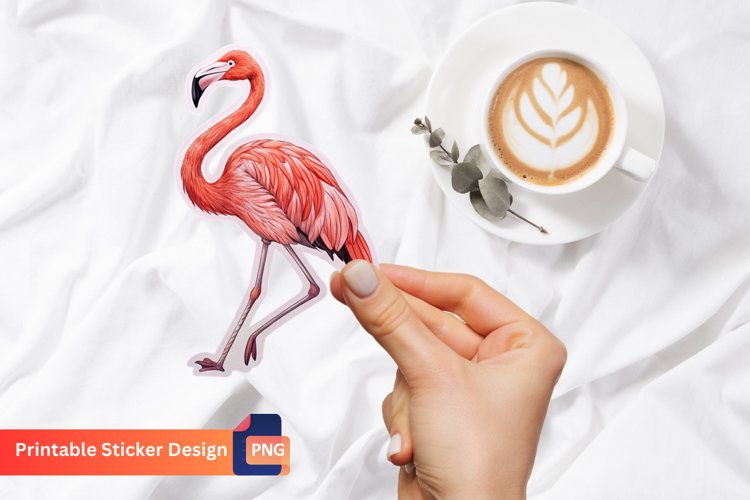 Cute Flamingo Clipart Image 8