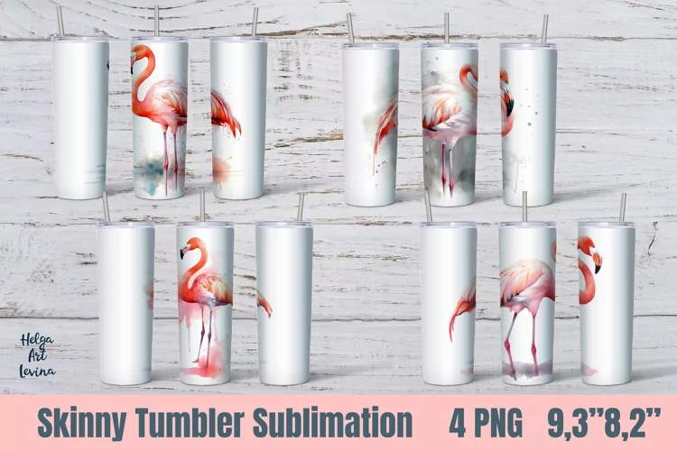 Flamingo Tumbler 20 OZ Sublimation