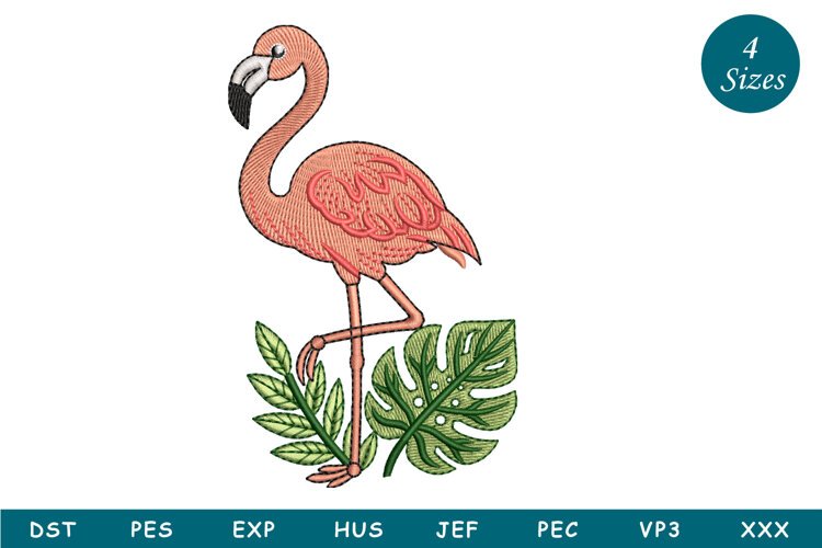 Flamingo With Leaves example image 1