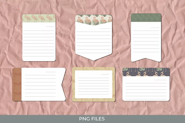 Flamingo with Vintage Color Seamless Pattern Journalig page