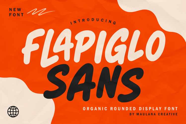Flapiglo Sans Organic Rounded Font