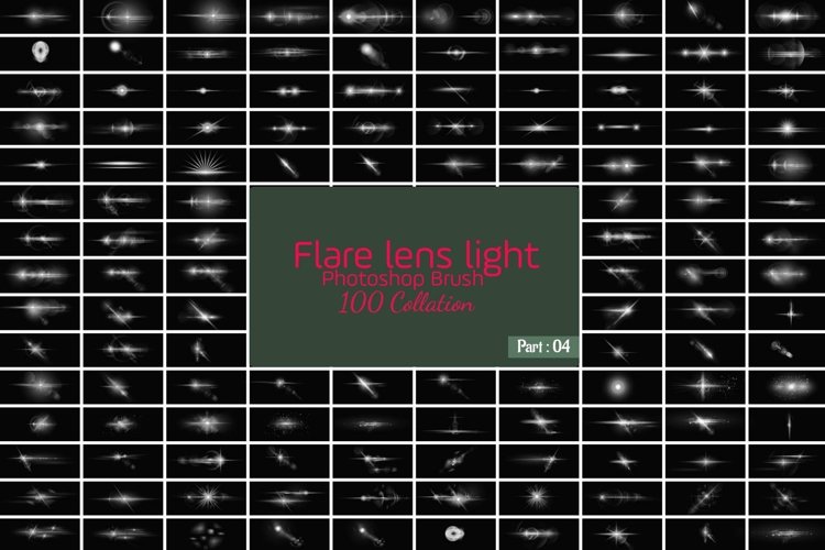 Photoshop 100 Brush Lens Bundle example image 1