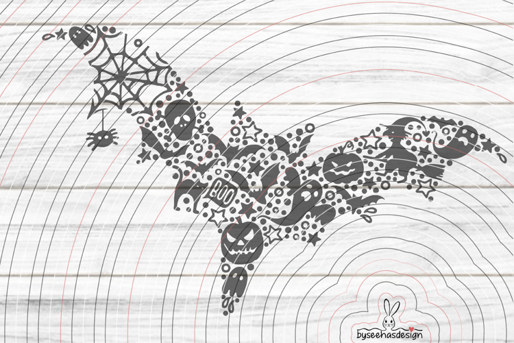 Bat cutting file SVG DXF