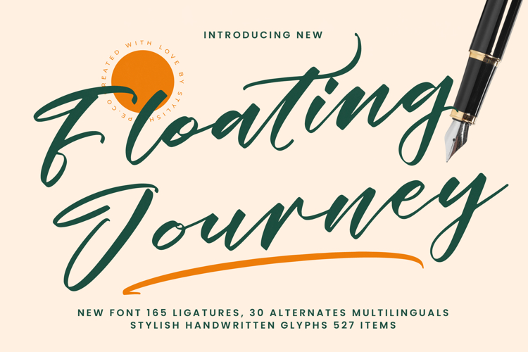 Floating Journey - Stylish Handwritten Font