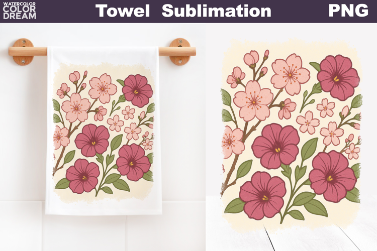 Cherry Blossom Towel | Spring Flowers Towel