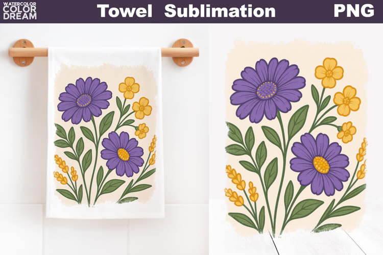 Purple Flower Clipart Image 2
