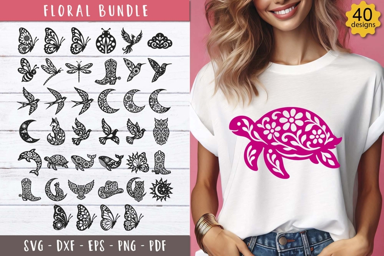 Turtle Black And White Clipart Image 16