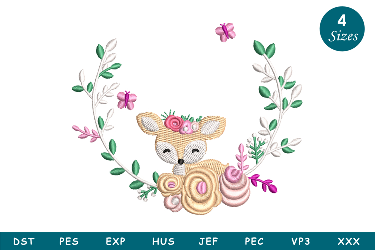 Deer Embroidery Designs Image 19