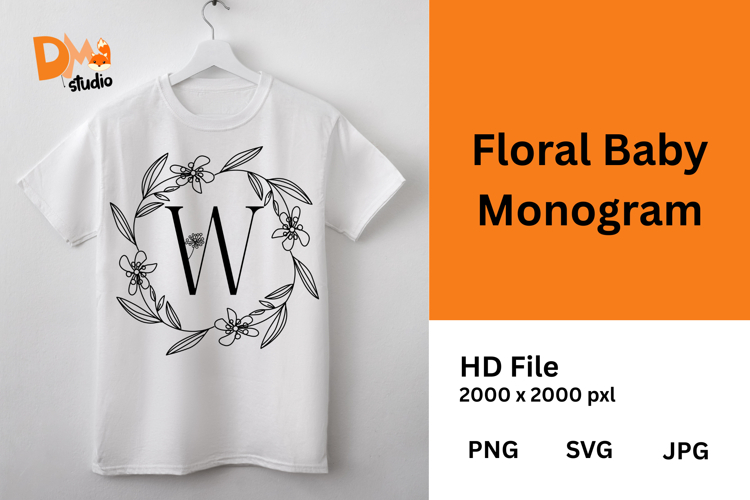 Floral Baby Monogram