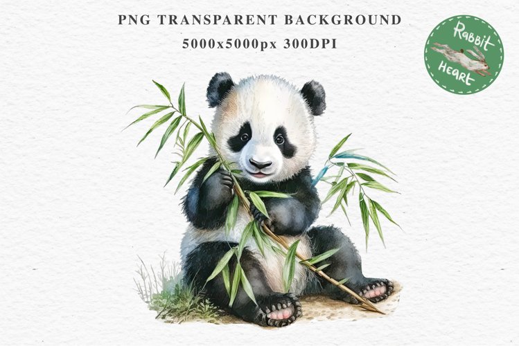 Cute Panda Clipart Image 6